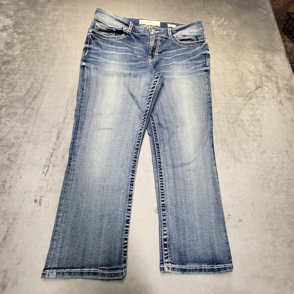 BKE‎ Jeans Womens 32 Short Blue Dakota Straight Light Wash Stretch Pockets